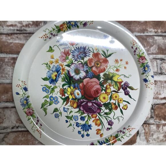 Vintage Metal 10" Serving Plate by Elite made in England - Picture 3 of 4